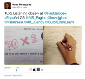 Compartí la documentación de la rutina de pensamiento del estudiante.